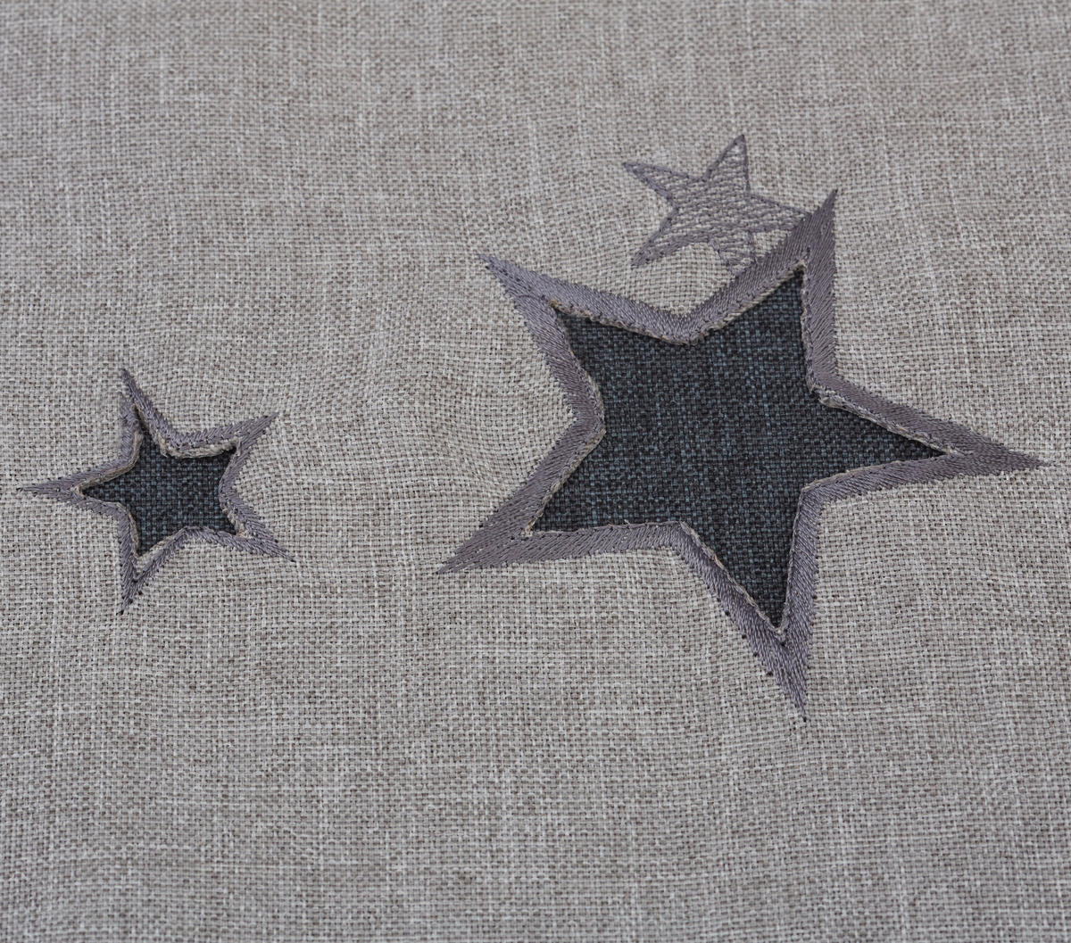 DEKORAČNÝ VANKÚŠ 50/50 cm - sivá/antracitová, Konventionell, textil (50/50cm) - X-Mas
