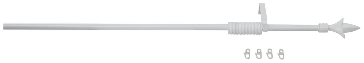 GARNÝŽ S PŘÍSLUŠENSTVÍM  130-240 cm - bílá, Konvenční, kov (130-240cm) - Ondega