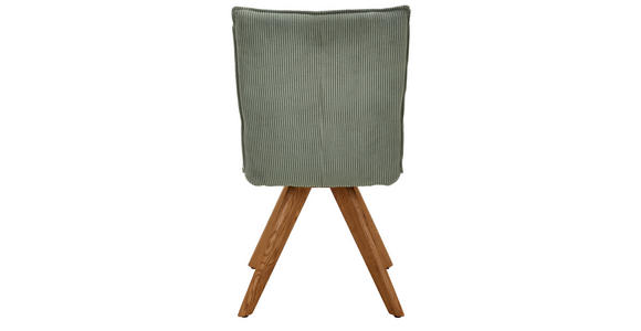 STUHL in Holz, Textil Waldgrün - Waldgrün/Wildeiche, Design, Holz/Textil (47/87/62cm) - Johann Jakob