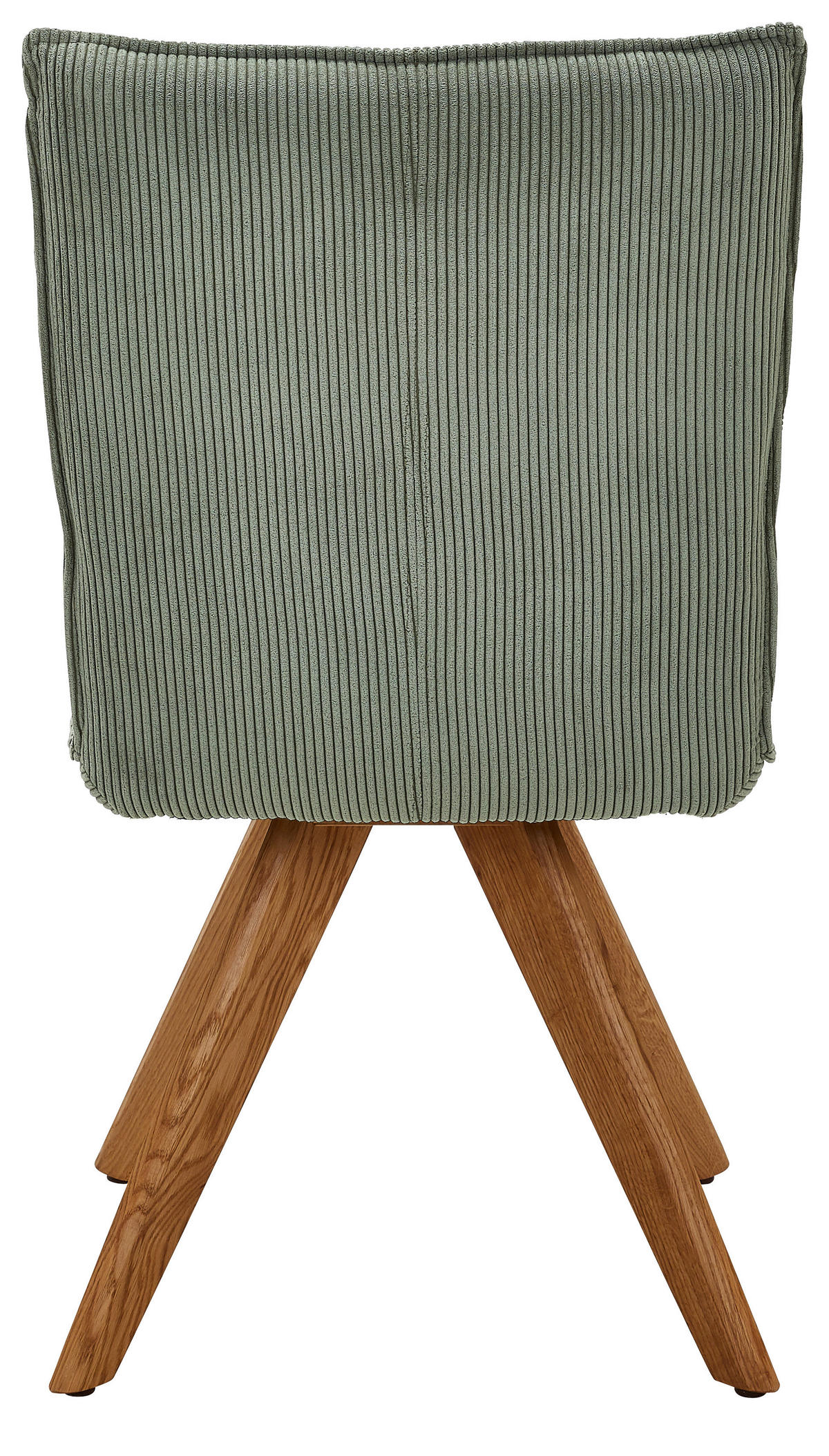 STUHL  in Feincord  - Waldgrün/Wildeiche, Design, Holz/Textil (47/87/62cm) - Johann Jakob
