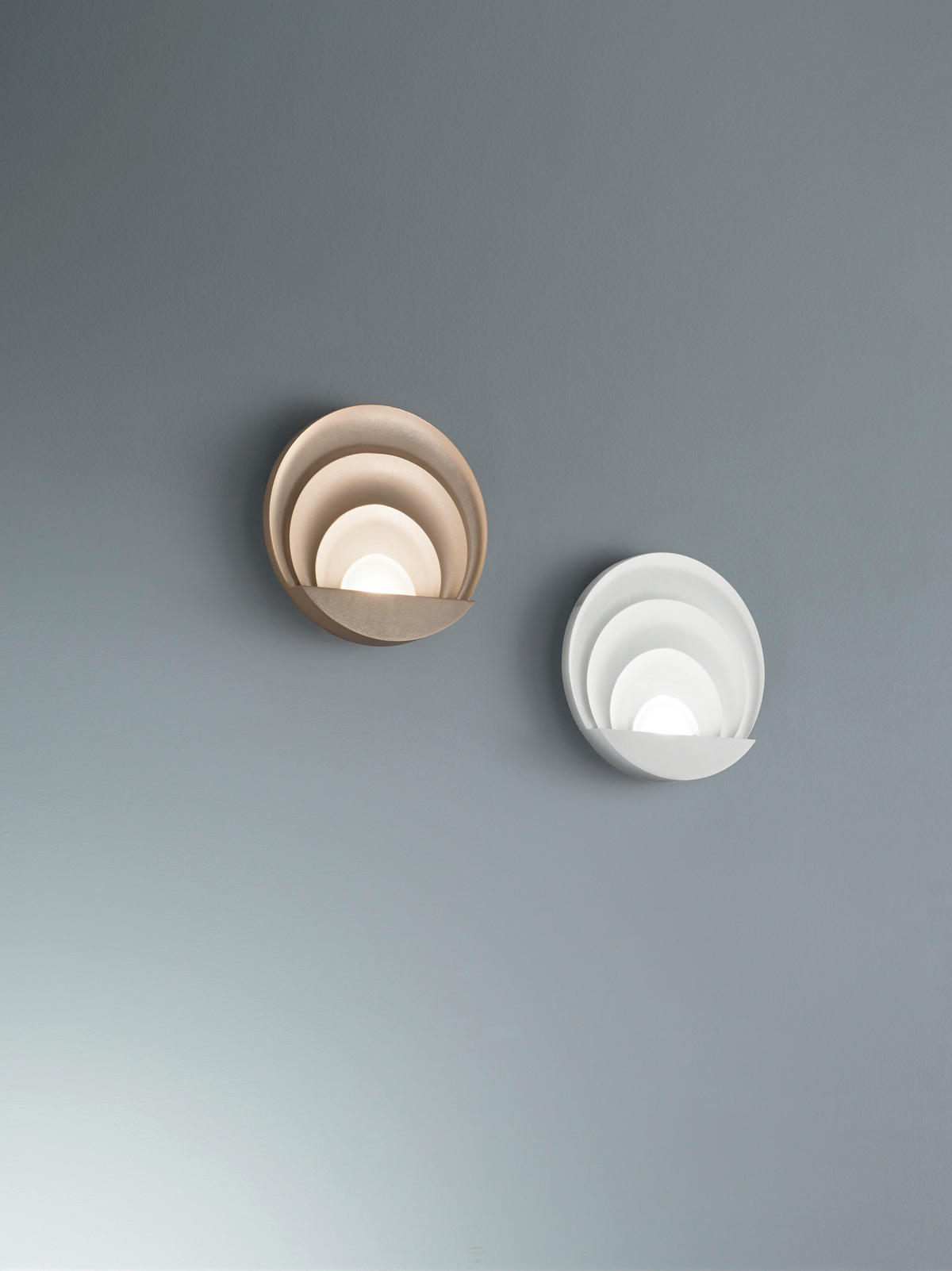 LED-WANDLEUCHTE Sunrise 26/6,5 cm   - Goldfarben, Design, Metall (26/6,5cm) - Fabas Luce