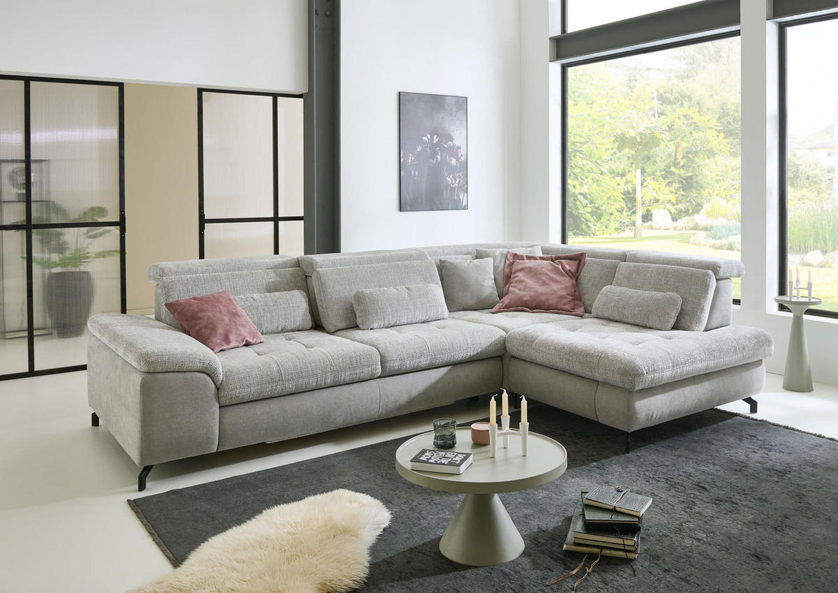 UGAONA GARNITURA siva  - siva/bež, Moderno, tekstil - Beldomo Comfort