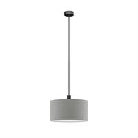 FÜGGŐLÁMPA 50/130 cm  - ezüstszínű, Basics, műanyag/textil (50/130cm)