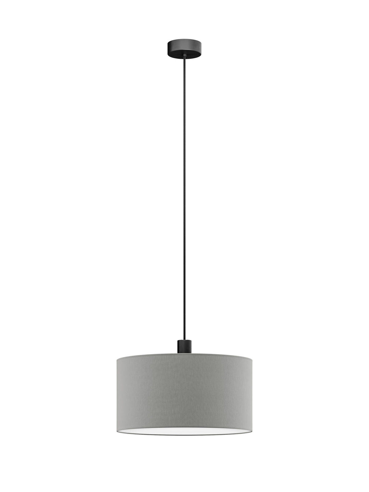 FÜGGŐLÁMPA 50/130 cm  - ezüstszínű, Basics, műanyag/textil (50/130cm)