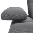 ECKSOFA in Struktur Grau  313/233 cm  - Schwarz/Grau, Design, Kunststoff/Textil (313/233cm) - Emilio Belluti