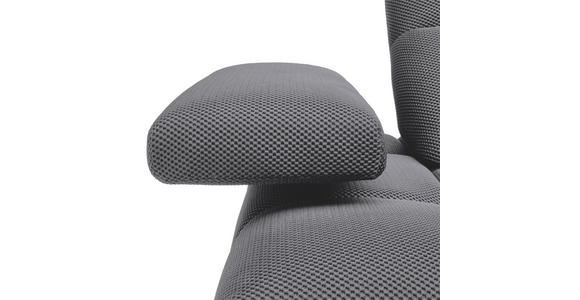 ECKSOFA in Struktur Grau 313/233 cm - Schwarz/Grau, Design, Kunststoff/Textil (313/233cm) - Emilio Belluti