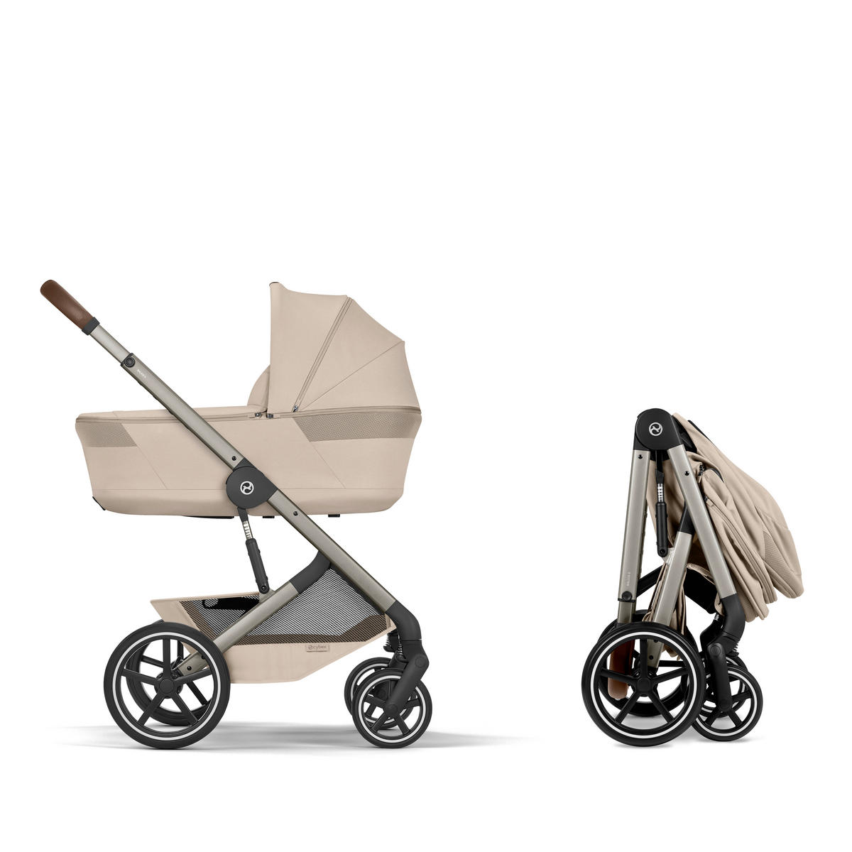 KOMBINIRANA DJEČJA KOLICA  Balios S Lux TPE inkl. Fold-Carrycot  - bež/taupe, Basics, tekstil/metal (87/60/108cm) - cybex GOLD