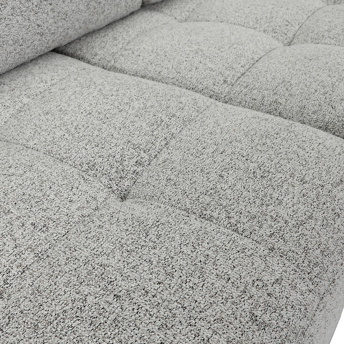 Ecksofa mit Funktion Greige Flachgewebe Zierkissen, Rückenkissen, Bettkasten, Schlaffunktion, Rücken echt, Liegefläche im Originalstoff  - Greige/Schwarz, KONVENTIONELL, Kunststoff/Textil (277/190cm) - Carryhome