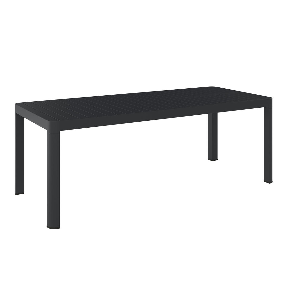 ZÁHRADNÝ STÔL, kov, 150-210/90/75 cm - antracitová, Modern, kov (150-210/90/75cm) - Ambia Garden