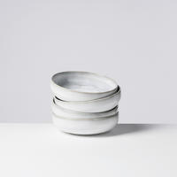 MÜSLISCHALENSET TIEFER SEE 4-teilig  - Hellgrau/Weiß, Basics, Keramik (16/4,7cm) - Gipfelstück