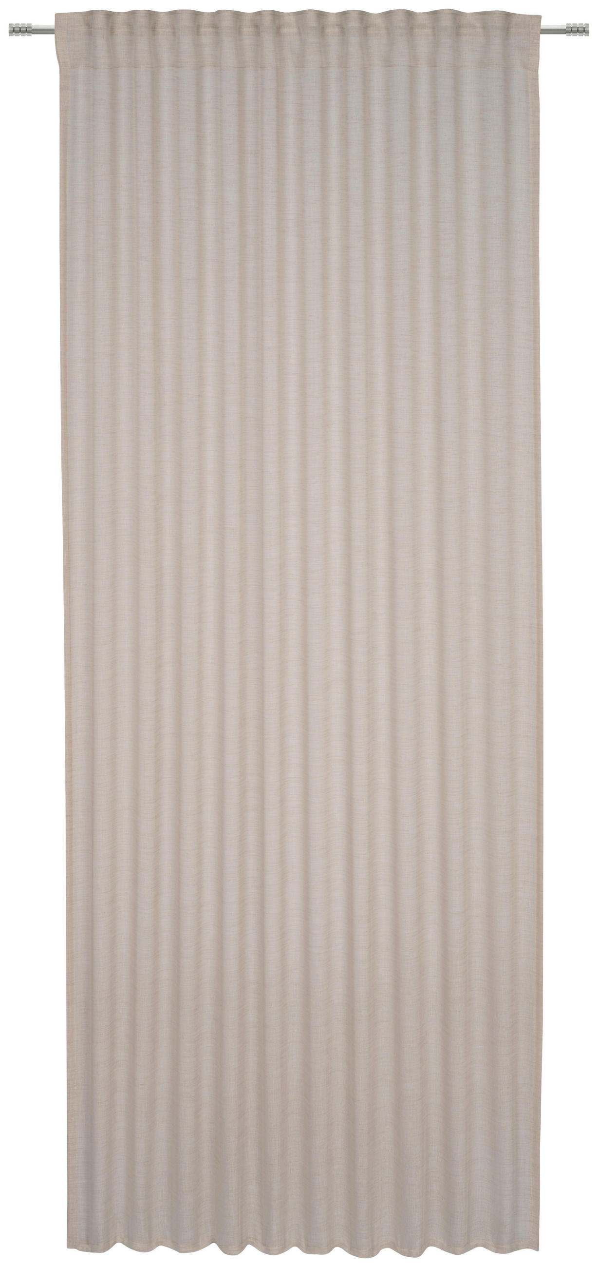 HOTOVÝ ZÁVES, priehľadné, 140/245 cm - piesková, Basics, textil (140/245cm) - Esposa