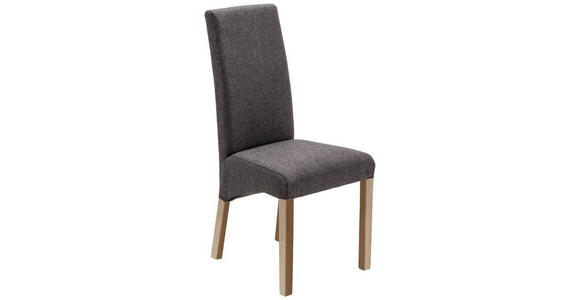 STUHL Webstoff Anthrazit, Sonoma Eiche - Anthrazit/Sonoma Eiche, KONVENTIONELL, Holz/Textil (47/102/57cm) - Carryhome