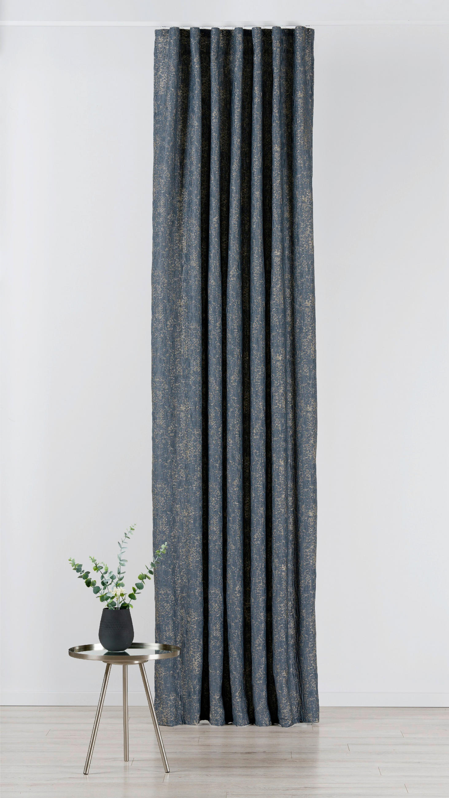 DRAPERIE CONFECțIONATĂ black-out (nu permite trecerea luminii)  - albastru, Basics, textil (135/280cm)