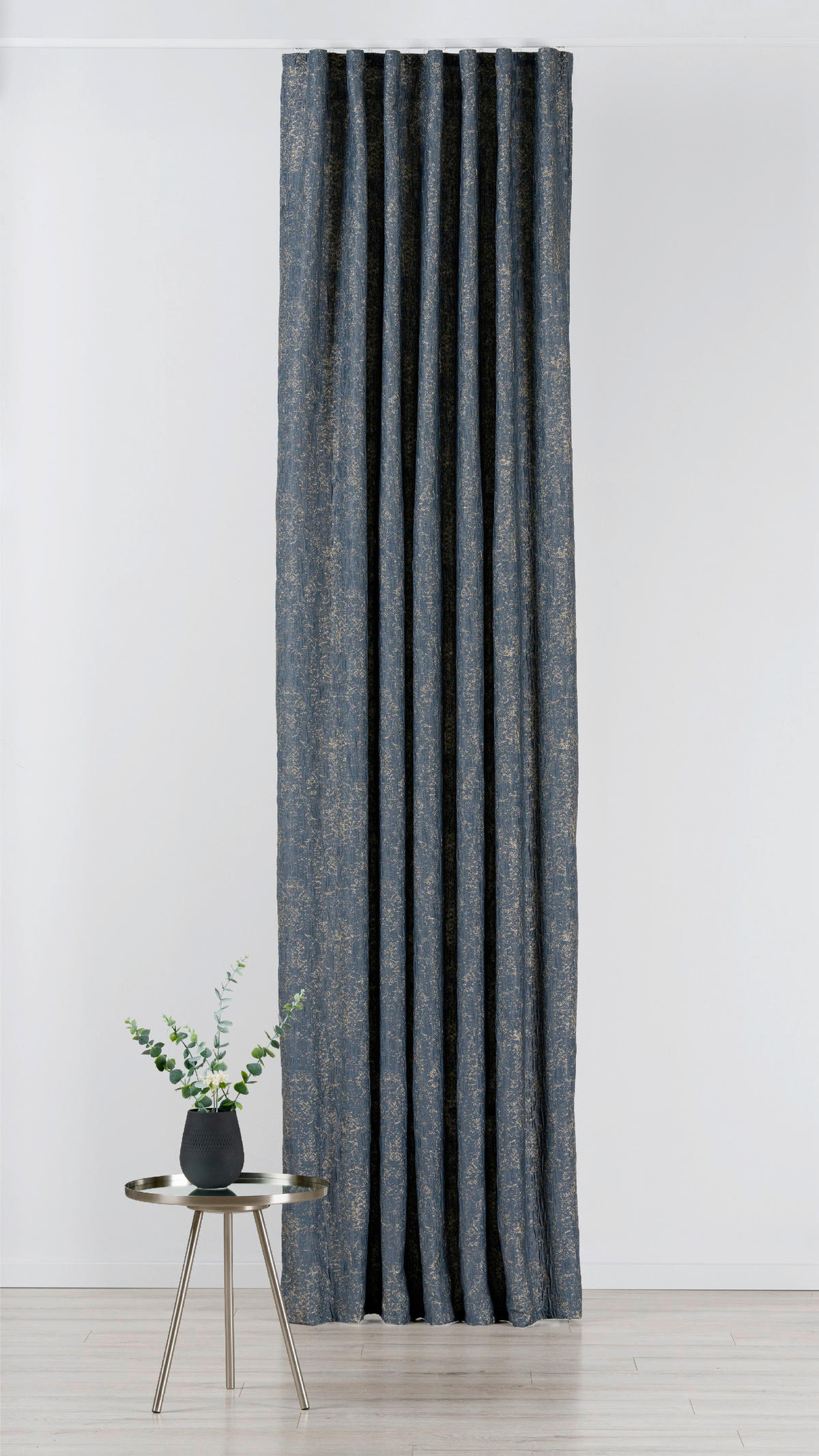 DRAPERIE CONFECțIONATĂ black-out (nu permite trecerea luminii)  - albastru, Basics, textil (135/280cm)