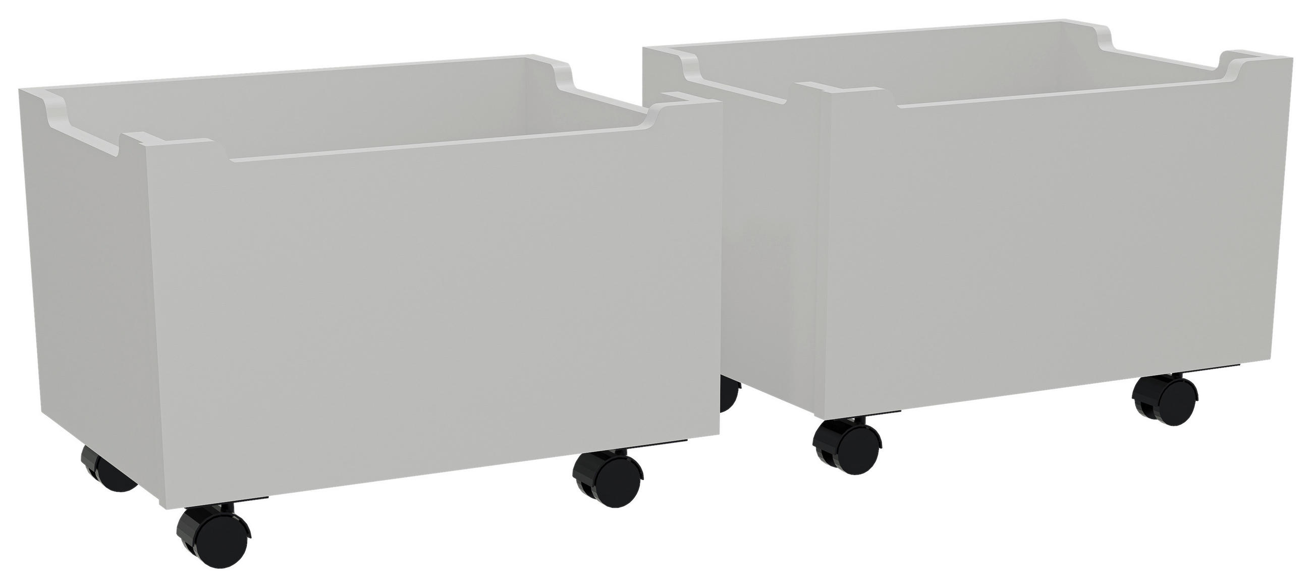 Vipack Bettschubkasten Weiß 57x32.5x40 cm