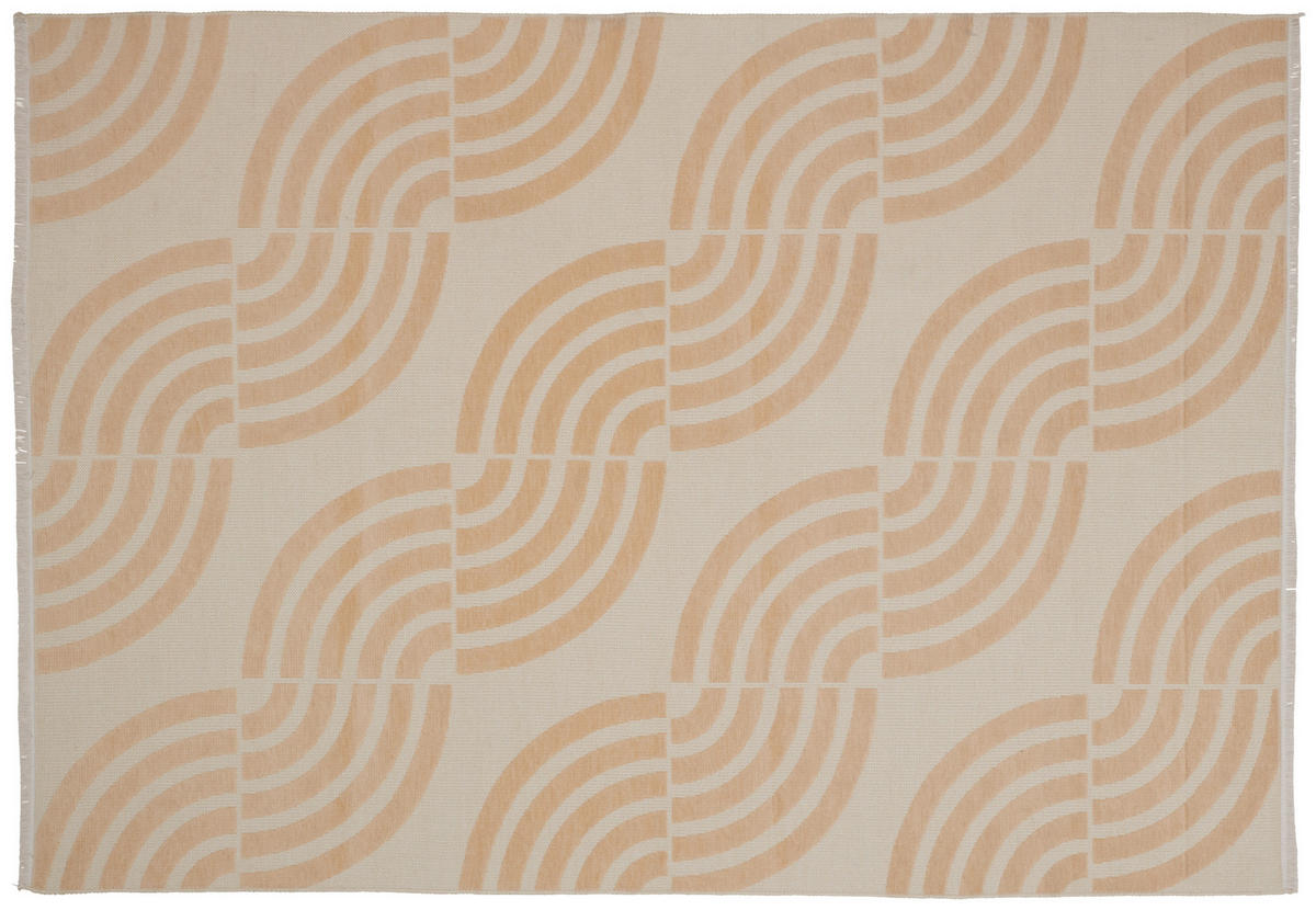 FLACHWEBETEPPICH 80/250 cm Waves Gelb  - Gelb, Trend, Textil (80/250cm) - Novel