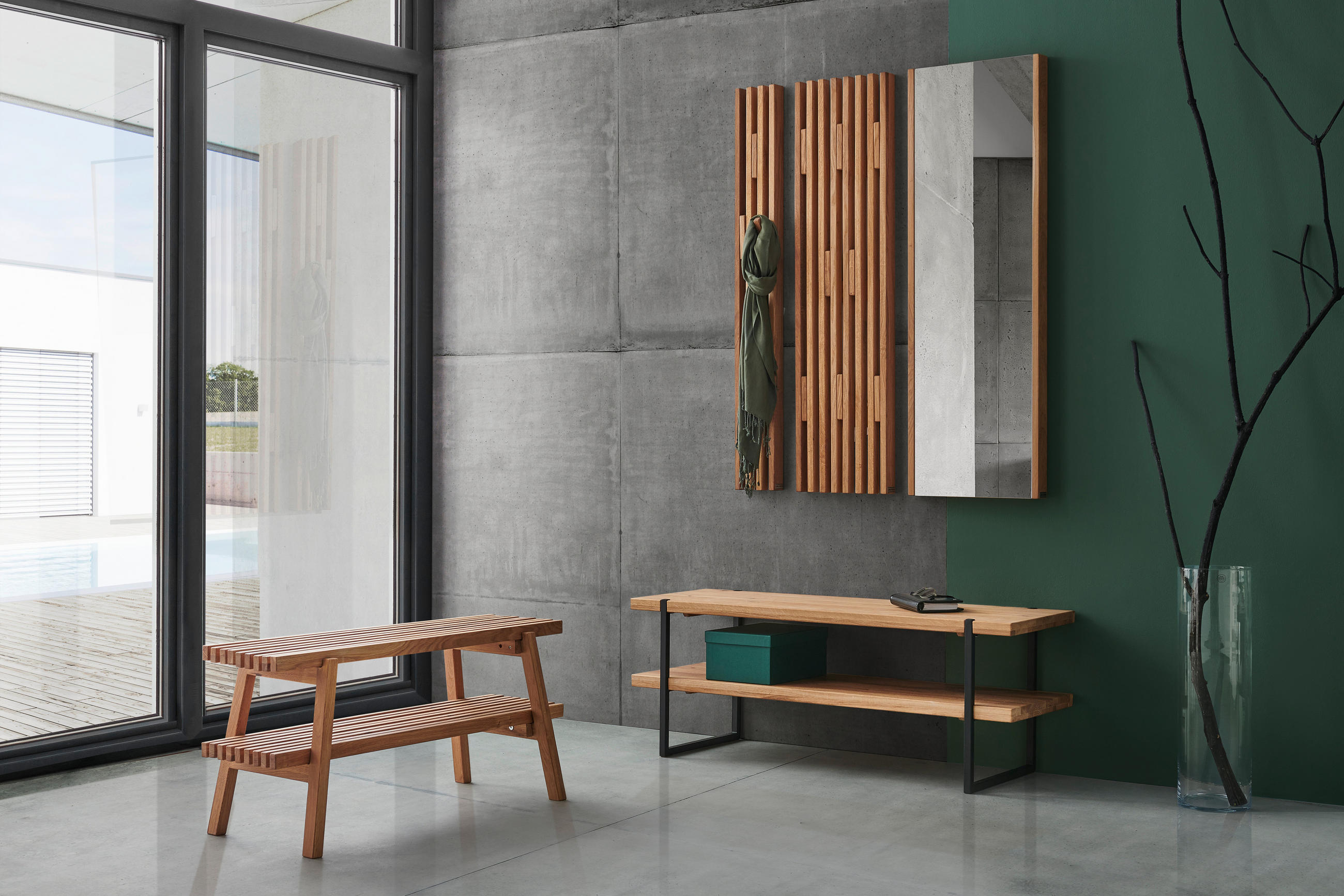 Linea Natura NÁSTĚNNÉ ZRCADLO, 40/120/5,5 cm,