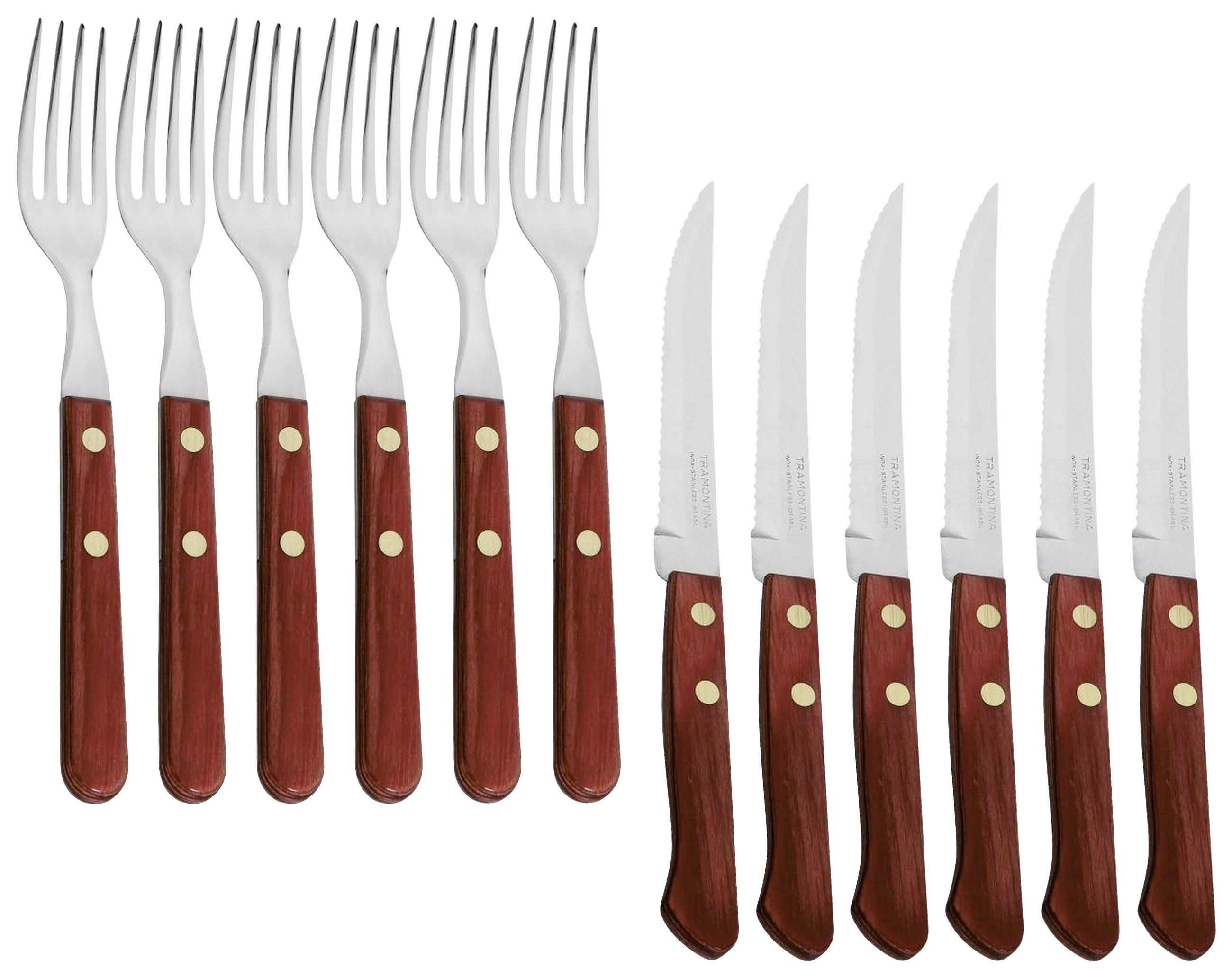 SET PRIBORA ZA JELO 12/1 - crvena, Lifestyle, metal/drvo - Homeware Profession.