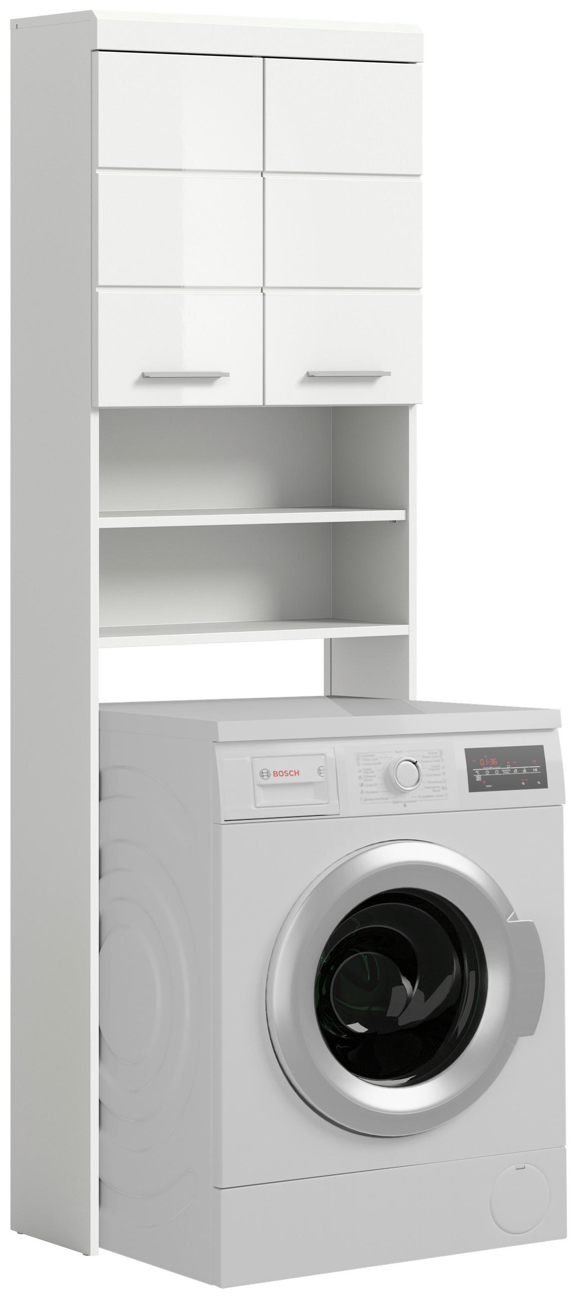 Waschmaschinenschrank Scout Weiß Hg  B: 63 Cm