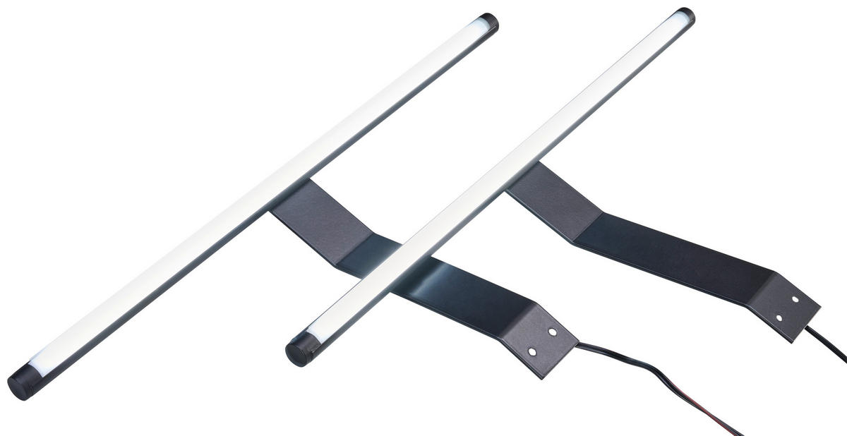 KLEIDERSCHRANK Graphitfarben, Grau  - Schwarz/Graphitfarben, Design, Glas/Holzwerkstoff (250/216/65cm) - Stylife