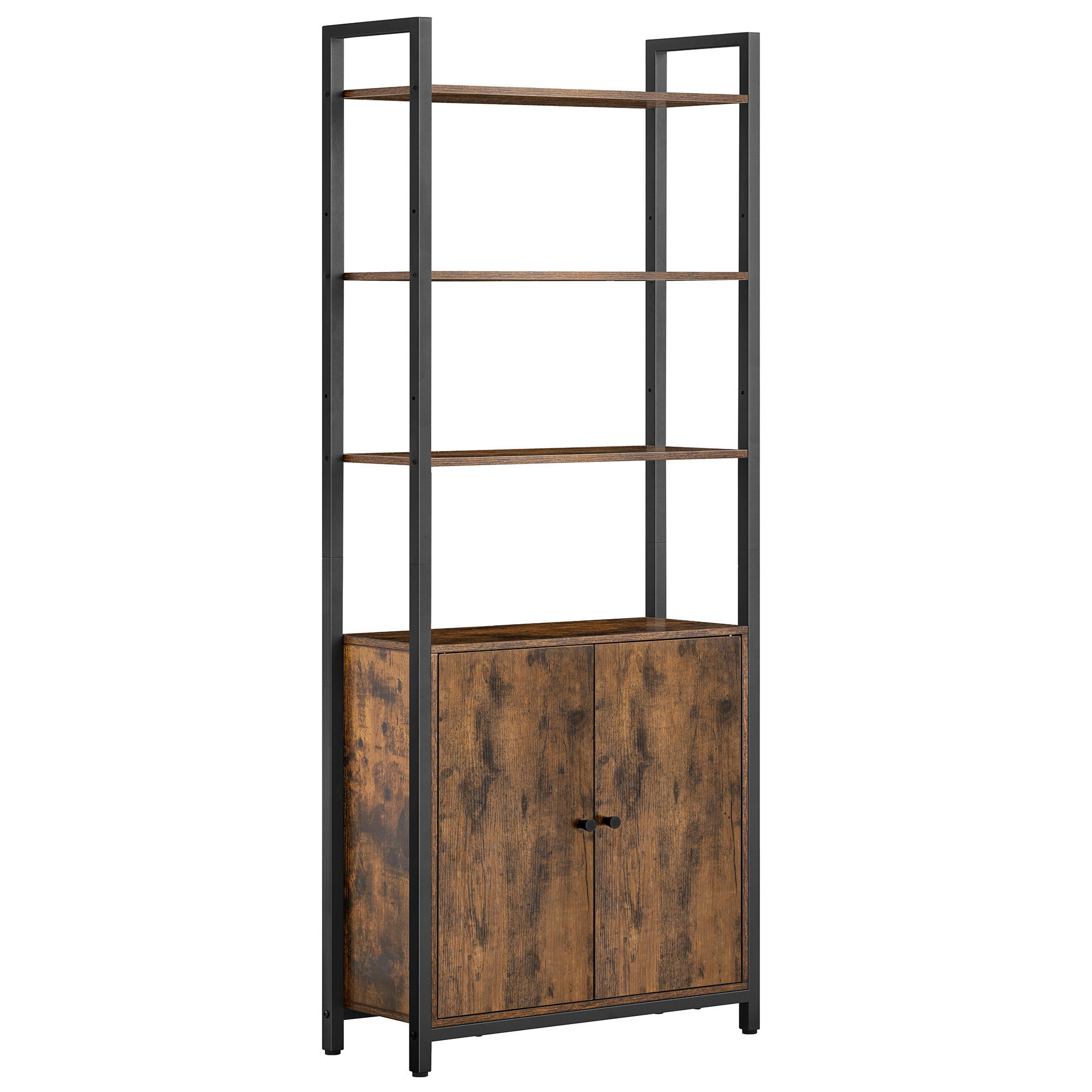 REGAL Braun, Schwarz  - Schwarz/Braun, MODERN, Holzwerkstoff/Metall (60/159,5/24cm) - MID.YOU