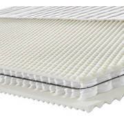 TASCHENFEDERKERNMATRATZE ORTHO STAR PLUS 90/200 cm 26 cm - Weiß, KONVENTIONELL, Textil (90/200cm) - Novel