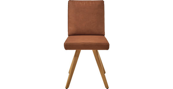 STUHL in Mikrofaser Textil, Holzwerkstoff - Eichefarben/Braun, Design, Holzwerkstoff/Textil (46/94/58cm) - Dieter Knoll