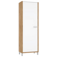 GARDEROBENSCHRANK  in 66,4/200,6/41,5 cm  - Eichefarben/Alufarben, MODERN, Holzwerkstoff/Metall (66,4/200,6/41,5cm) - MID.YOU