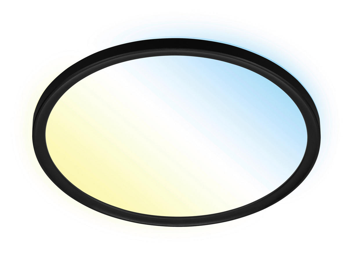 LED-PANEEL  - Schwarz, Design, Kunststoff (29.3/2.8cm)