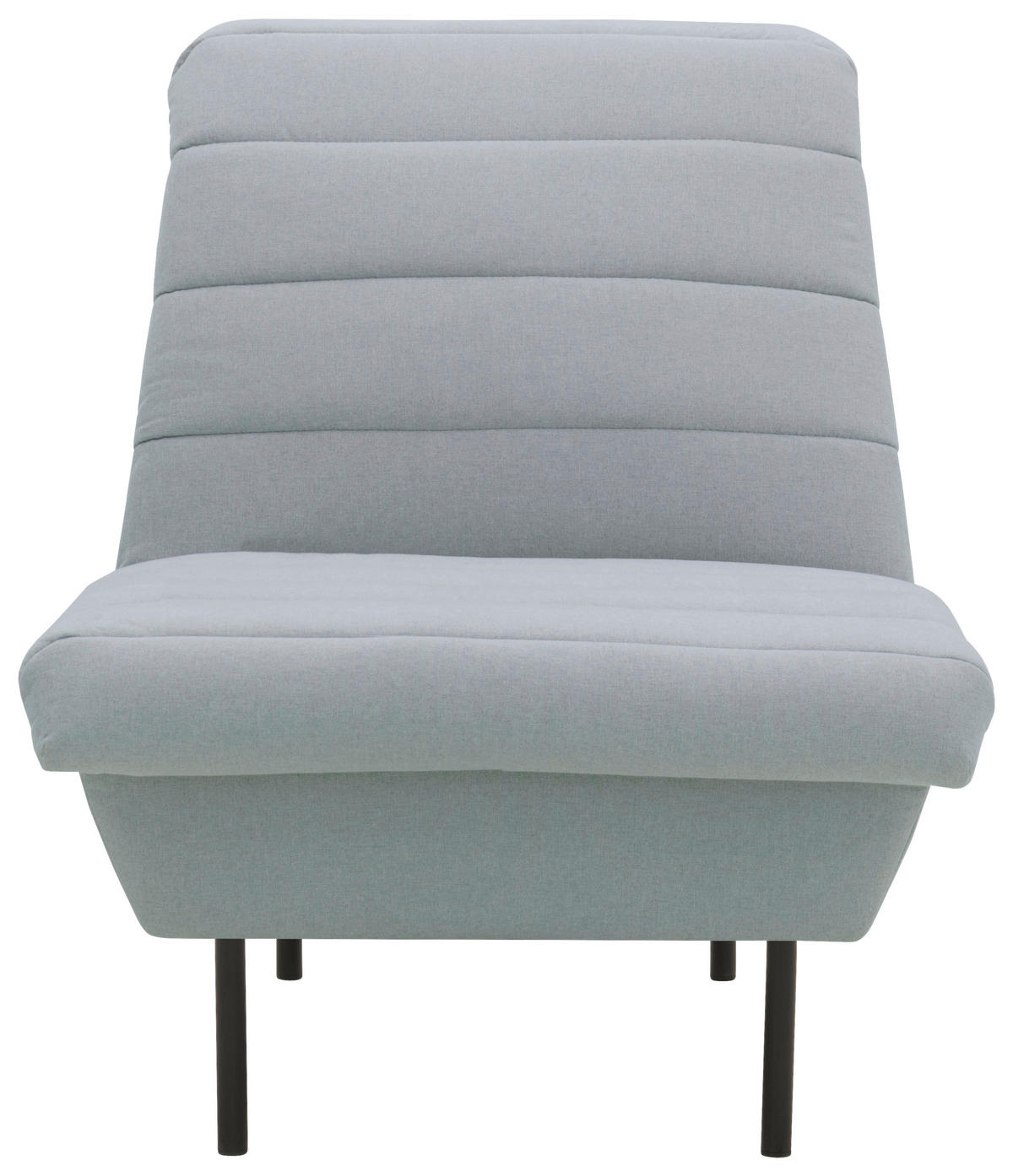SESSEL Flachgewebe Hellblau    - Schwarz/Hellblau, Design, Textil/Metall (72/92/103cm) - LOOKS by W.Joop