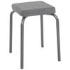 STAPELHOCKER Webstoff Anthrazit, Grau  - Anthrazit/Grau, Textil/Metall (36/49/36cm)
