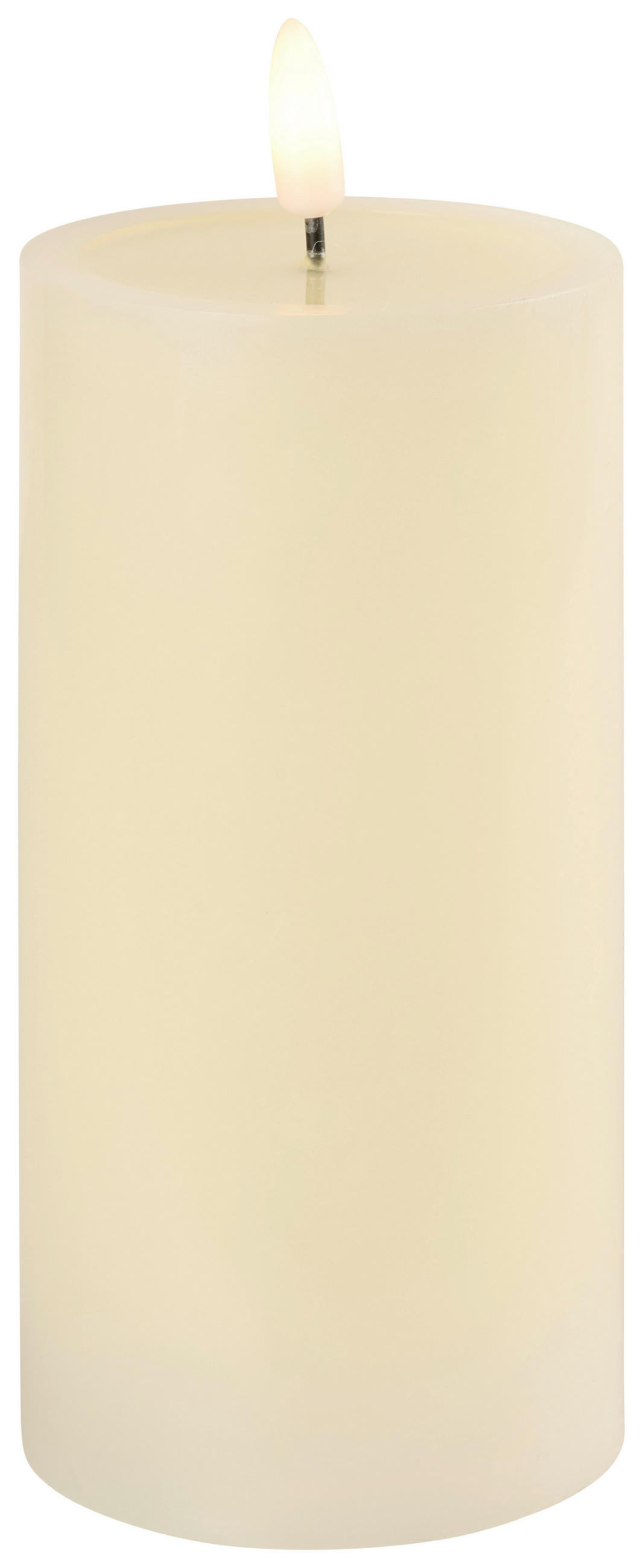 LED-LJUS 7,5/15 cm  - cremefärgad, Lifestyle, plast/paraffin (7,5/15cm) - Ambia Home