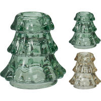 Suport Pentru Lumânări - multicolor, Basics, sticlă (7/7/7,6cm)