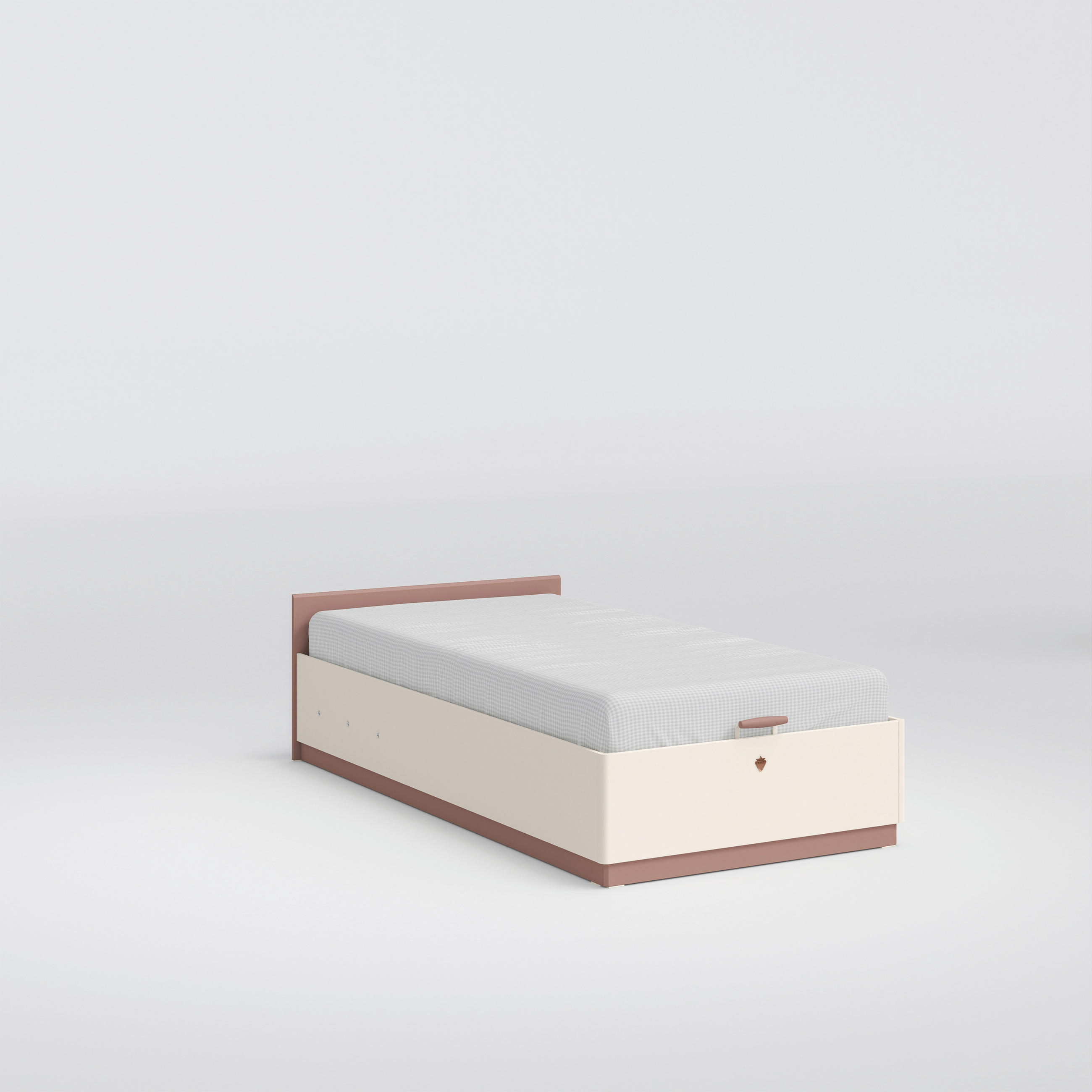 CADRU DE PAT - roz, Modern, lemn/material pe bază de lemn (105/57/203cm) - Cilek