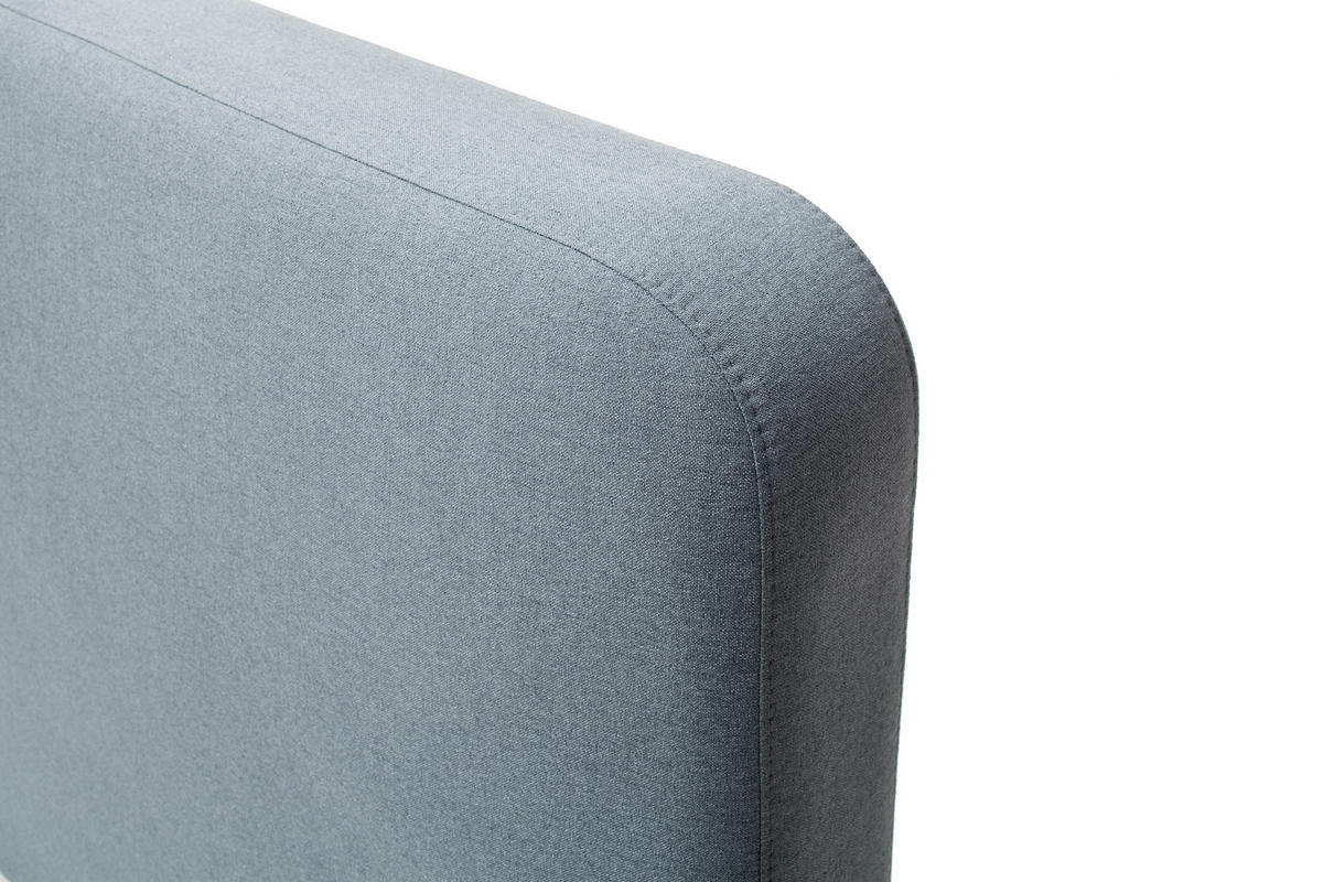 POLSTERBETT 140/200 cm  in Hellblau  - Eichefarben/Hellblau, Design, Holz/Textil (140/200cm) - Livetastic