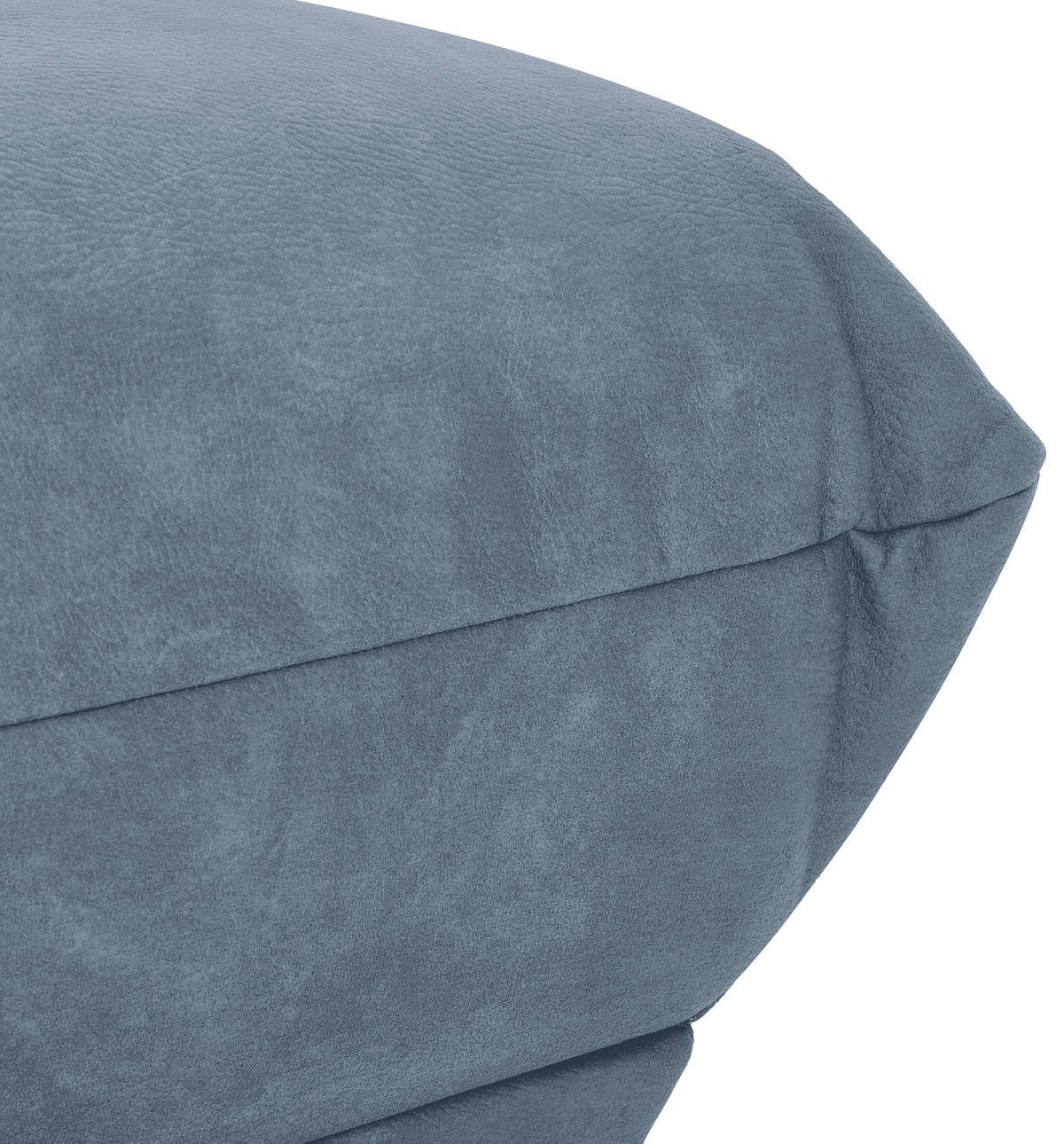 ECKSOFA in Lederlook Blaugrau  - Blaugrau, Trend, Textil (210/315cm) - Livetastic