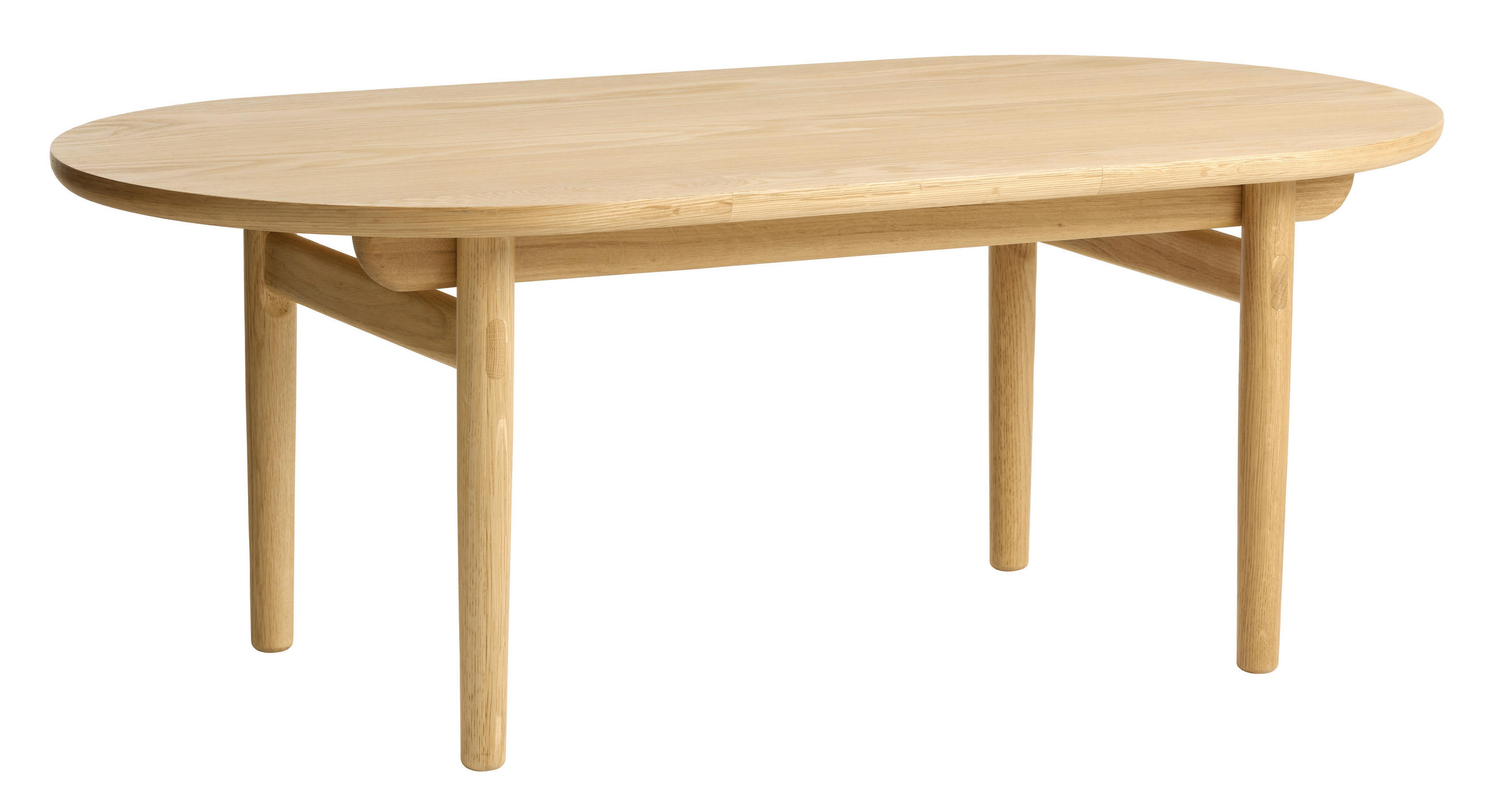 COUCHTISCH Eiche furniert 130/70/45 cm oval Eichefarben  - Eichefarben, Design, Holz/Holzwerkstoff (130/70/45cm) - Lomoco