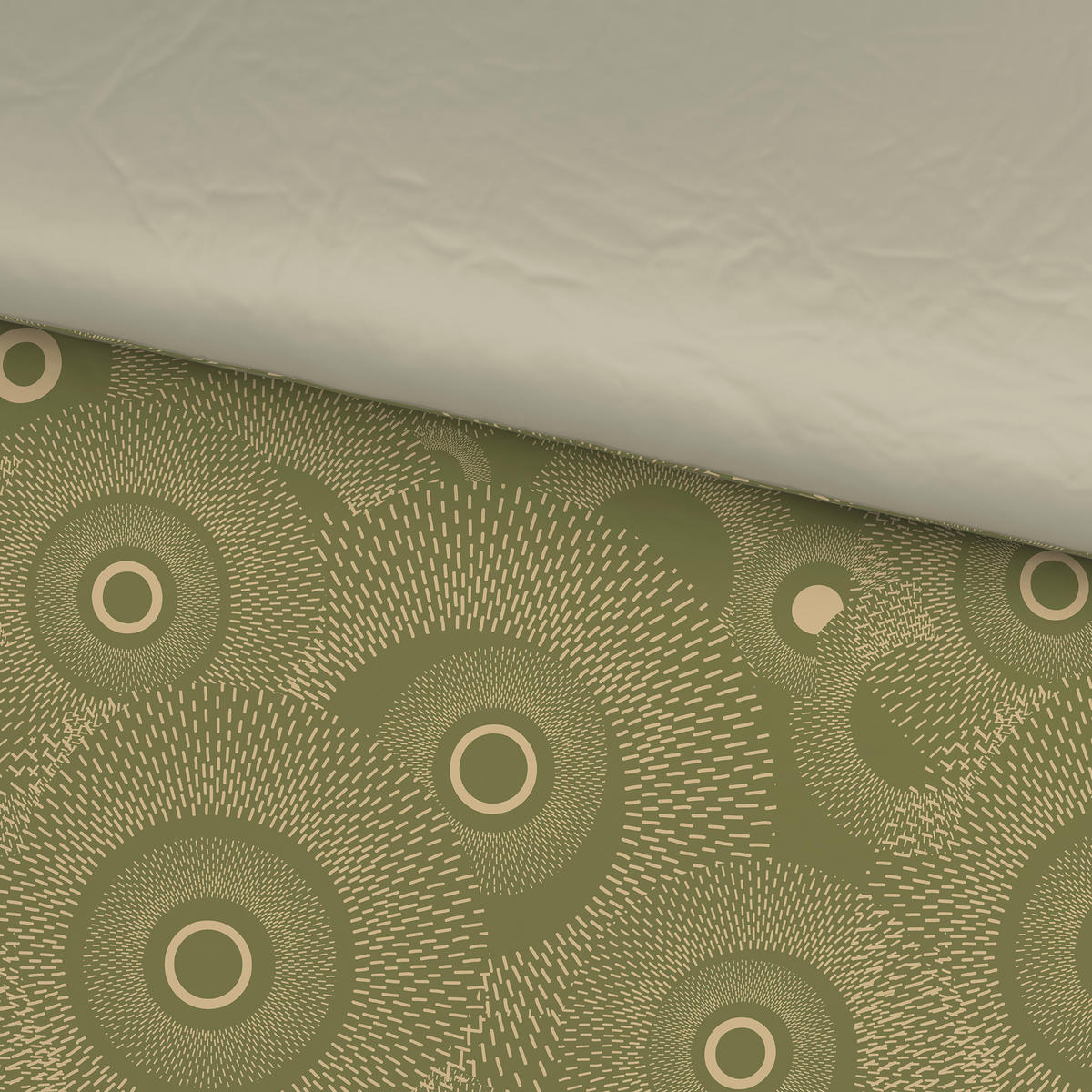 POSTELJINA SA DVA LICA 140/200 cm saten maslinasto zelena  - maslinasto zelena, tekstil (140/200cm) - Esposa