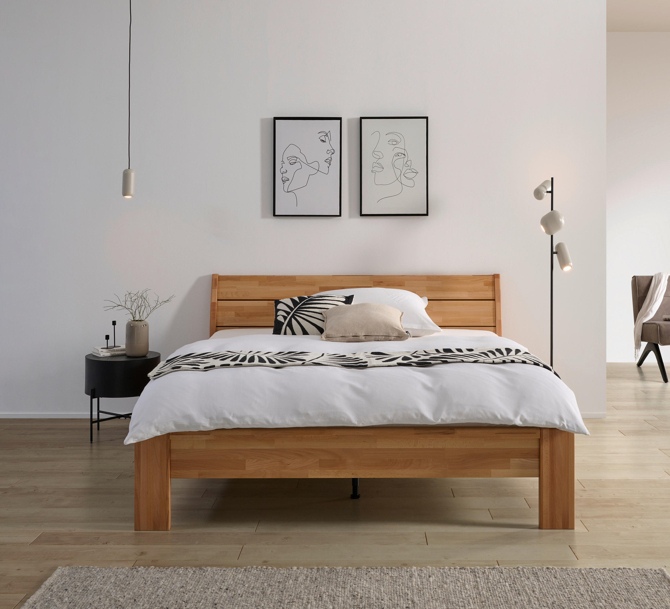 PAT 180/200 cm  duramen de fag  - duramen de fag, Modern, lemn (180/200cm) - MID.YOU