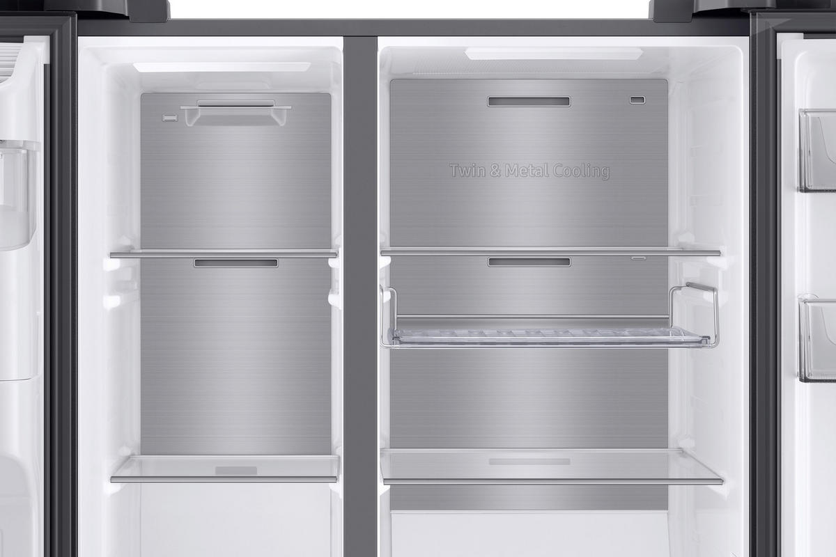 SIDE-BY-SIDE 91,2/178,0/71,6 cm RS6GA854CB1/EG  - Schwarz, Basics, Glas/Kunststoff (91,2/178,0/71,6cm) - Samsung