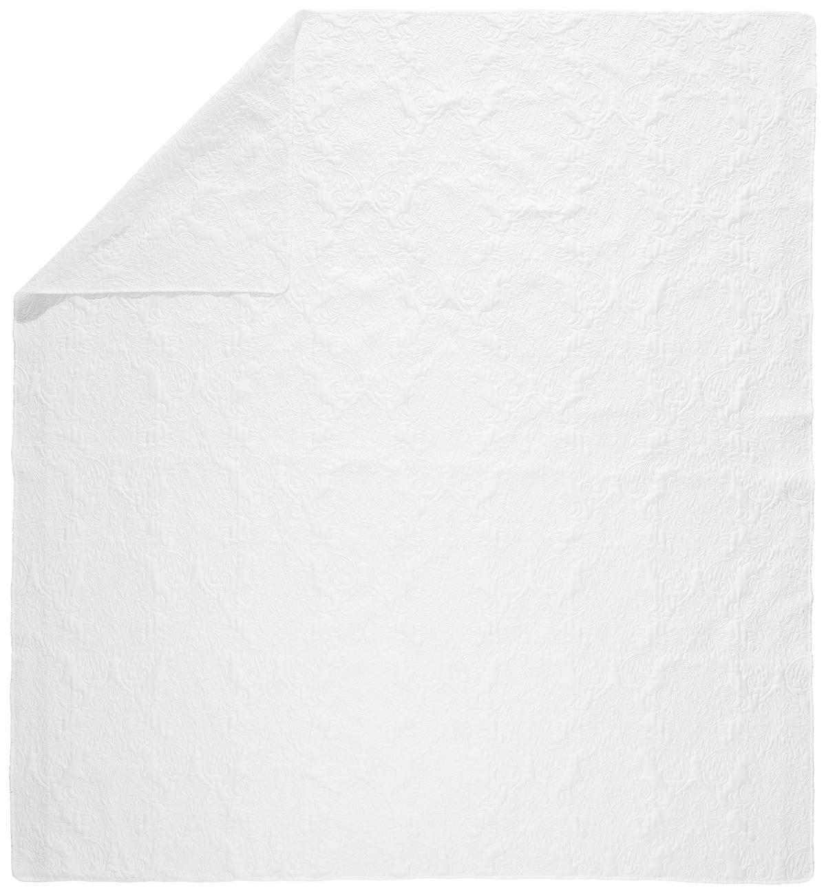TAGESDECKE - Jadegrün/Weiß, Textil (220/240cm) - Novel