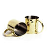 BECHERSET  2-teilig  - Goldfarben, Basics, Metall (16.2/11.4/11.3cm) - Echtwerk