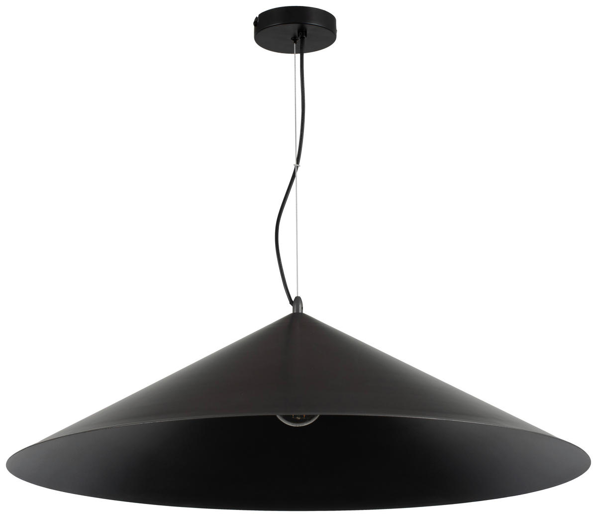 HÄNGELEUCHTE 80/126 cm   - Dunkelgrau/Schwarz, Design, Metall (80/126cm) - Collet's Monde