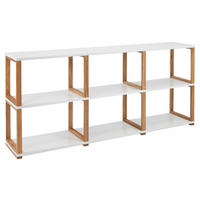 REGAL  178/80/36 cm Weiß, Eichefarben  - Eichefarben/Weiß, Design, Holz/Holzwerkstoff (178/80/36cm) - Lomoco