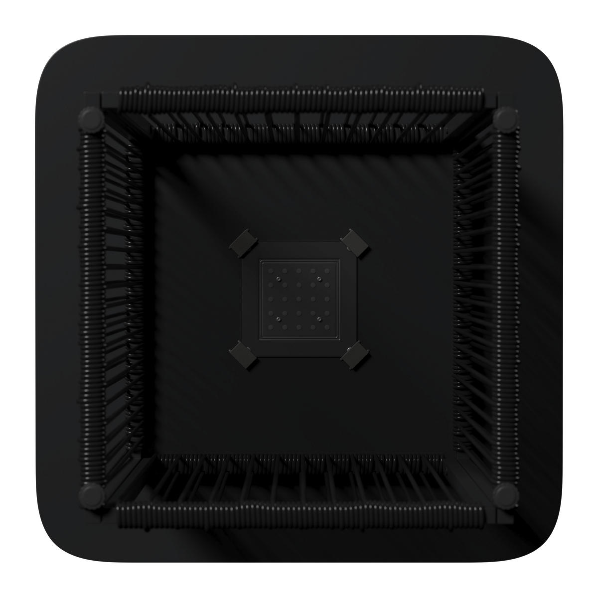 POMOĆNI STOČIĆ ZA BAŠTU 55/47/55 cm  - crna, Moderno, metal/plastika (55/47/55cm) - Bessagi Garden