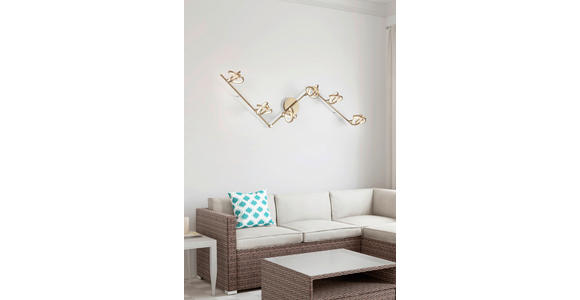 DECKENLEUCHTE 180/14/23,2 cm  - Weiß/Cappuccino, Trend, Kunststoff/Metall (180/14/23,2cm) - Novel