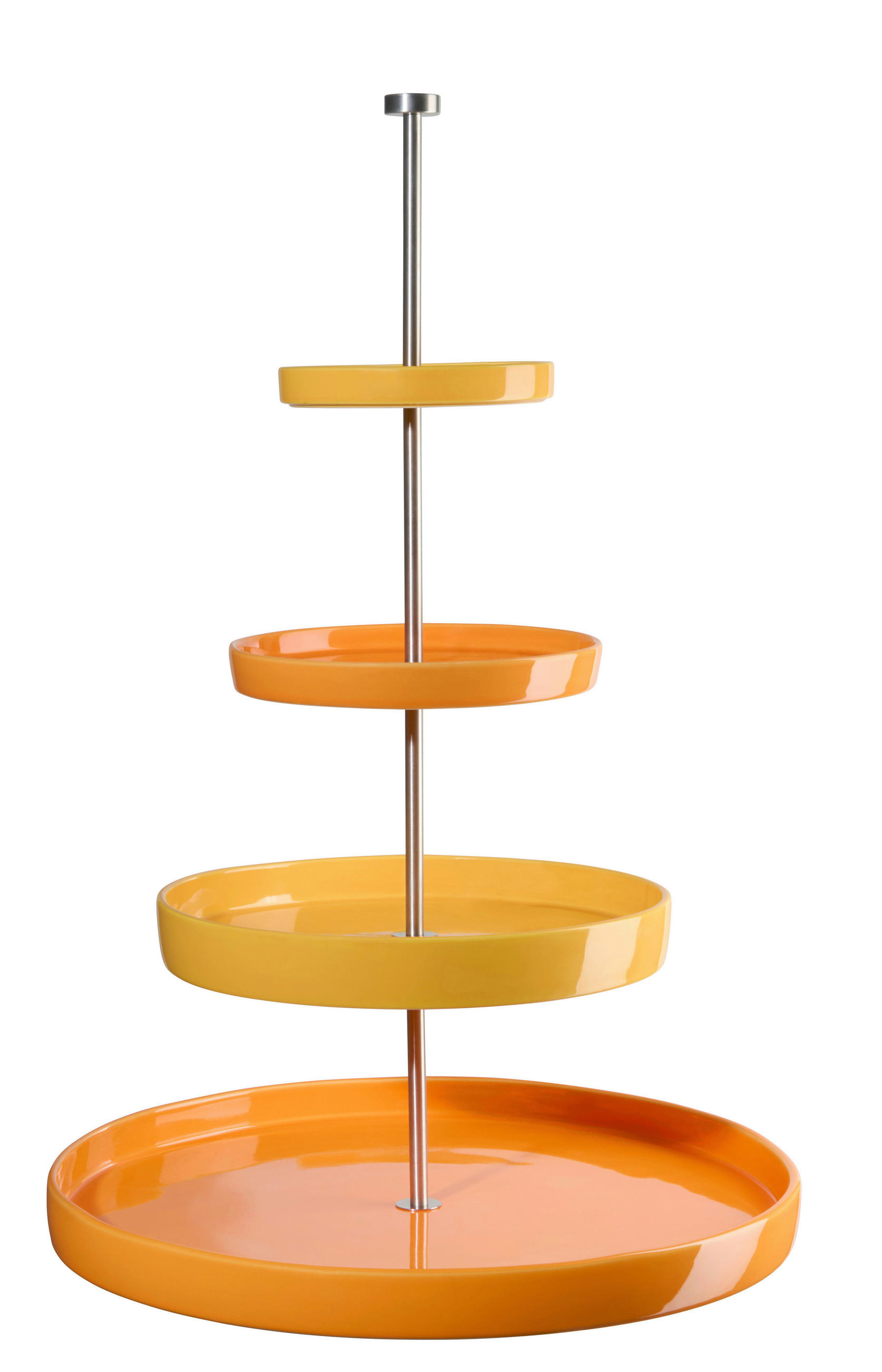 ETAŽER  JOY       41/61 cm      - bela, Basics, keramika (41/61cm) - ASA