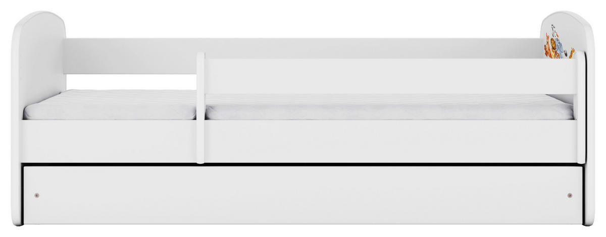 KINDER-/JUNIORBETT - Birkefarben/Weiß, MODERN, Holz/Holzwerkstoff (80/160cm) - MID.YOU