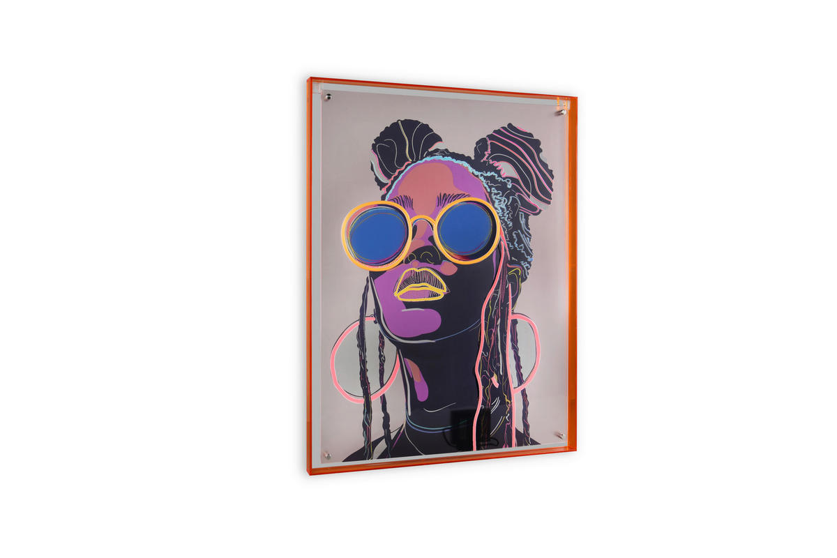 ACRYLGLASBILD Frauen Multicolor  - Multicolor/Braun, Basics, Kunststoff (65/85/4cm) - Milino