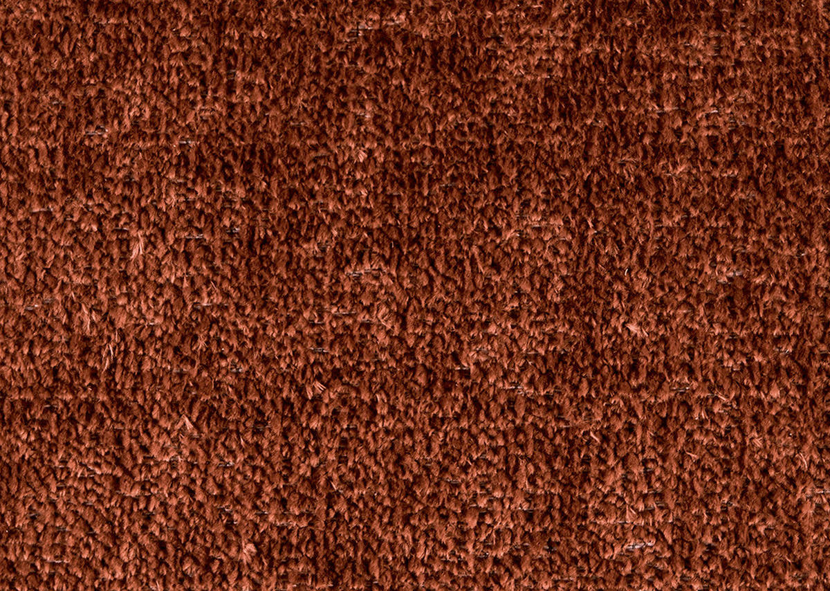 SESSEL in Chenille, Mikrofaser Rostfarben  - Rostfarben/Schwarz, Design, Textil/Metall (68/78/76cm) - Johann Jakob